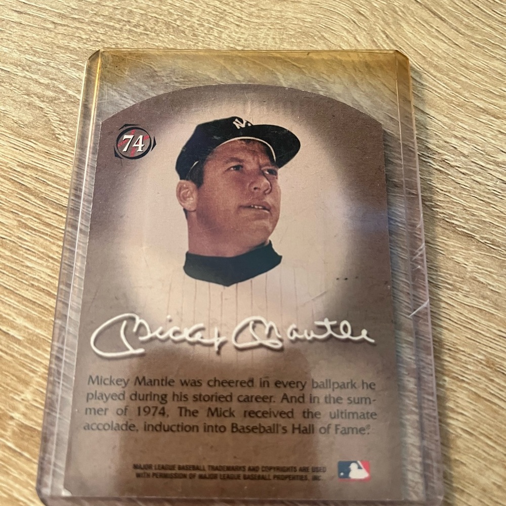 Mickey Mantle baseball card